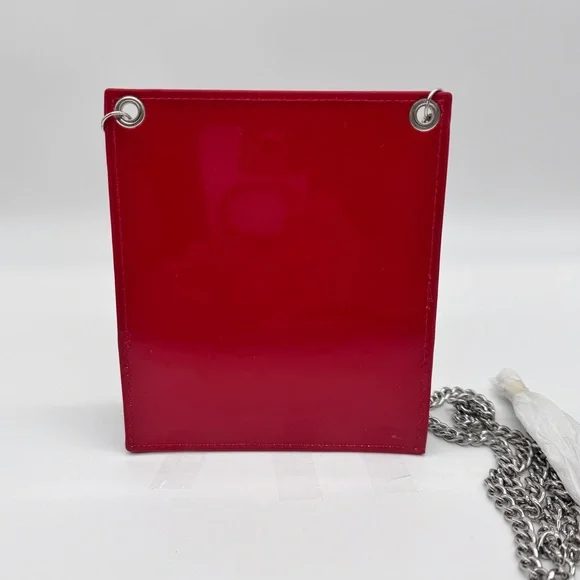 Dior Rouge Chain Red and Black Makeup Bag